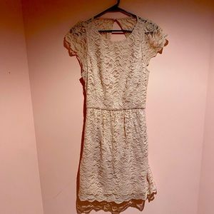 BCBG lace backless dress